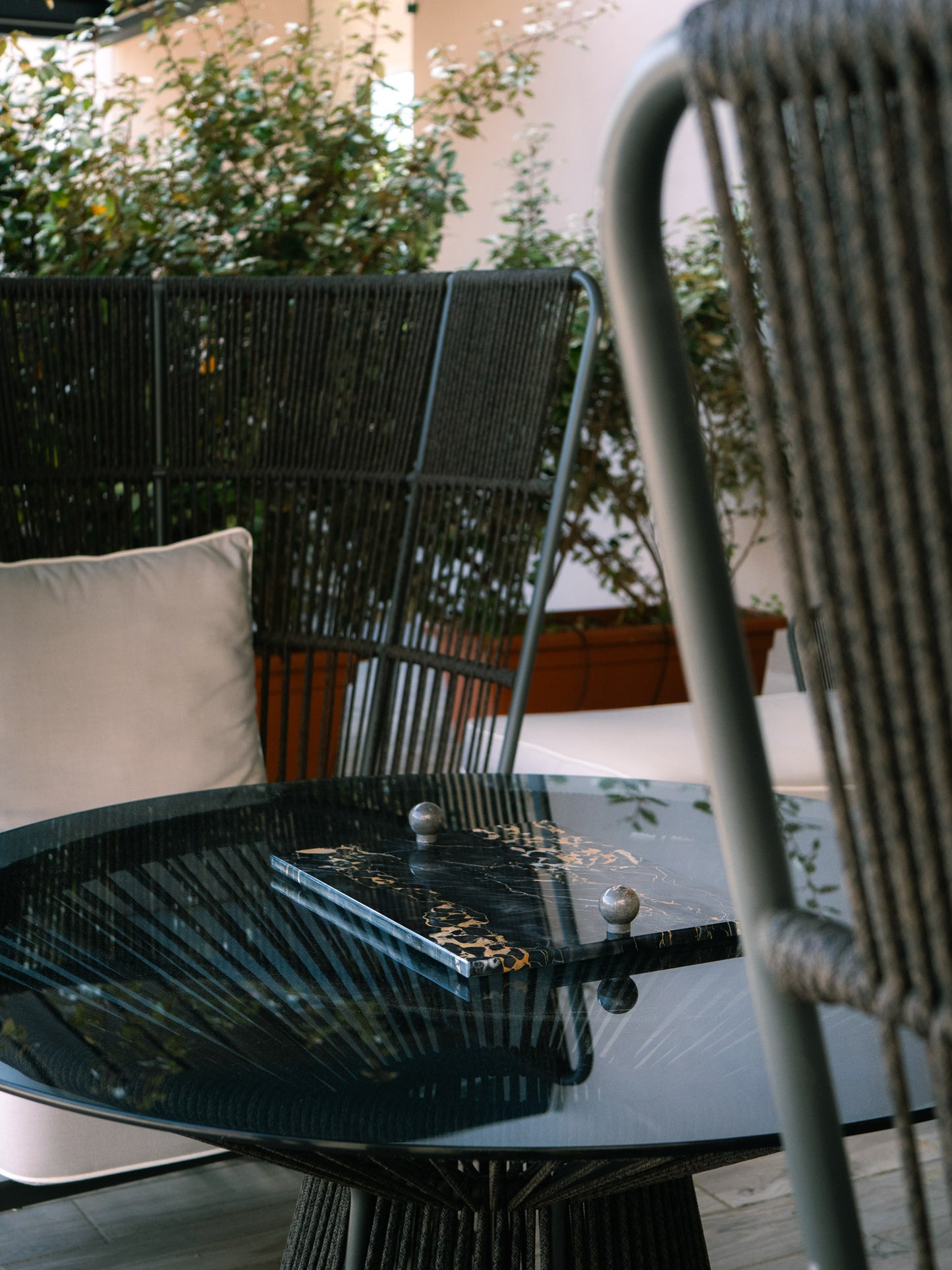 COLLEZIONE "Eleganza e Luce senza Tempo" Vassoio Luxury Portoro