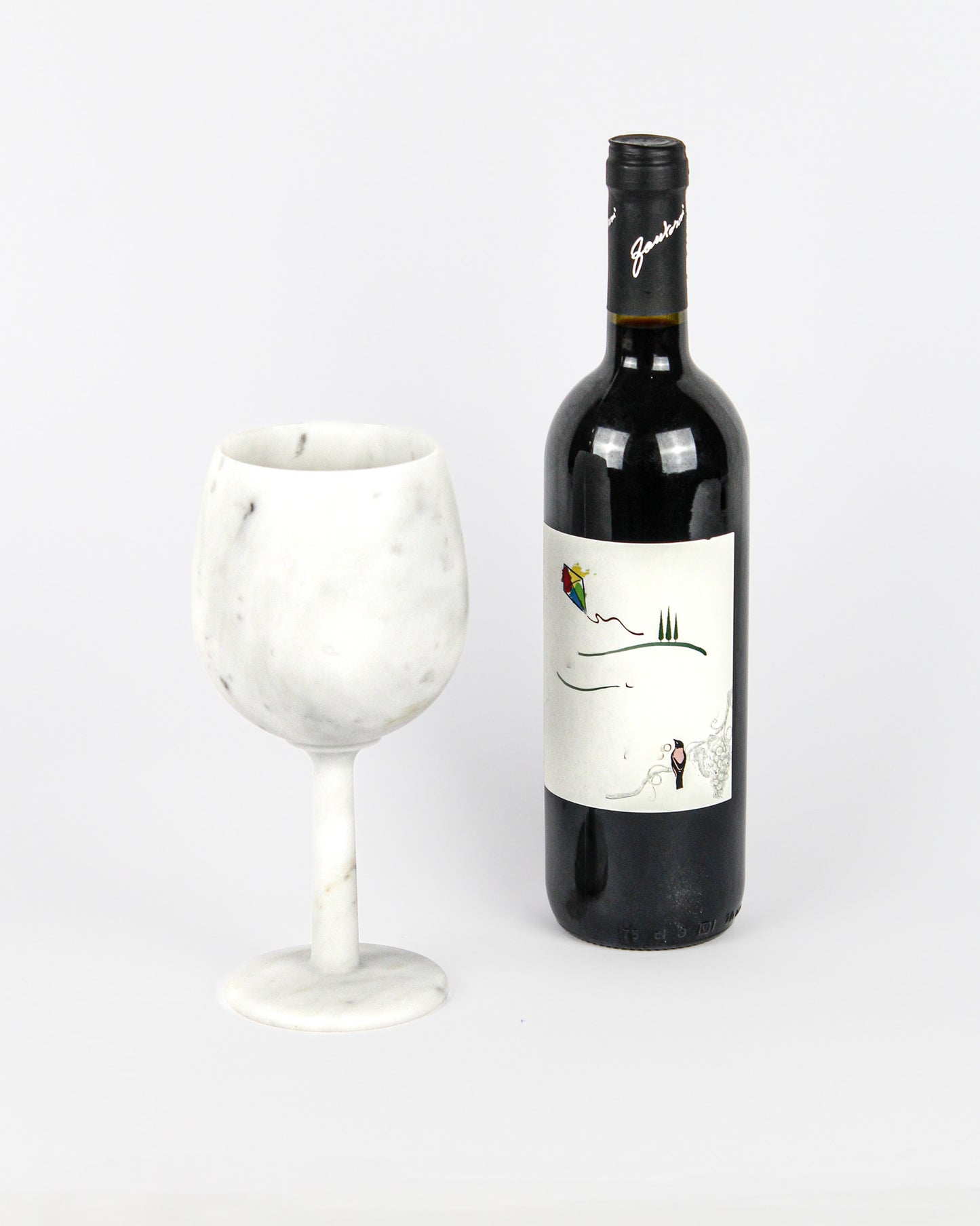 COLLEZIONE "Eleganza e Luce senza Tempo" Calice in Marmo di Carrara