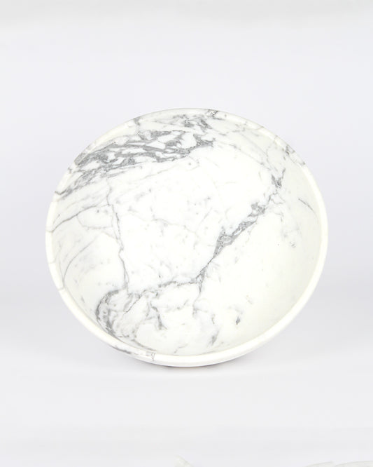 COLLEZIONE "Eleganza e Luce senza Tempo" Piatto in Marmo Arabescato