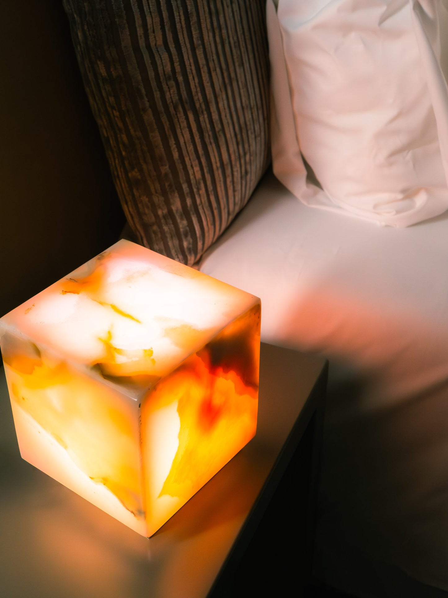 Lampada In Onice base In ottone - Onice Collection