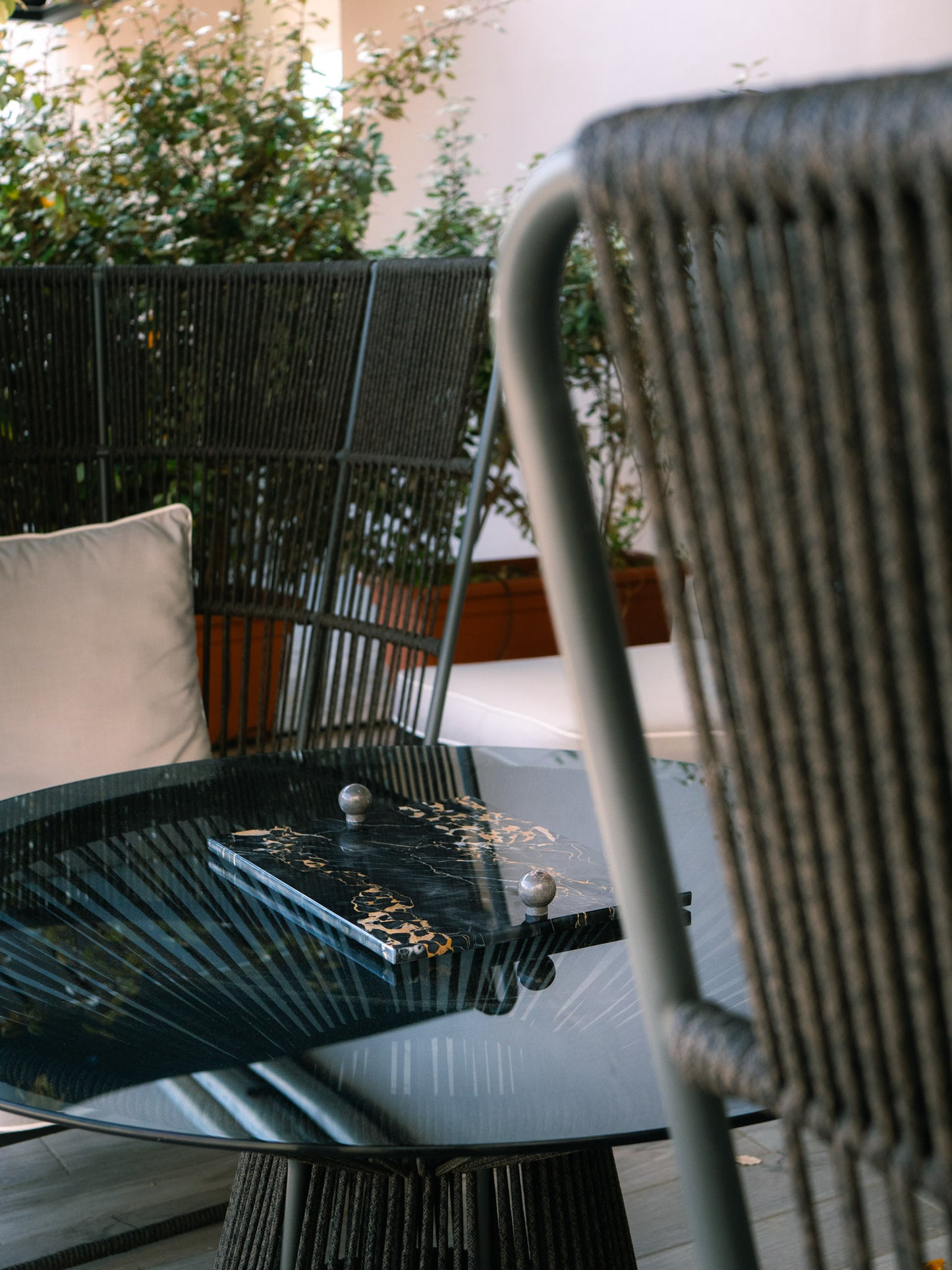 COLLEZIONE "Eleganza e Luce senza Tempo" Vassoio Luxury Portoro
